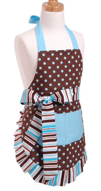 blue chocolate apron kids