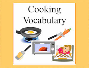cooking vocabulary worksheets