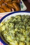 Sauteed kale with mashed potatoes- a traditional Dutch recipe