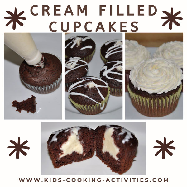 homemade cream filled cupcakes tutorial