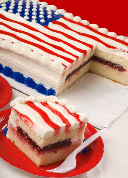 american flag cake