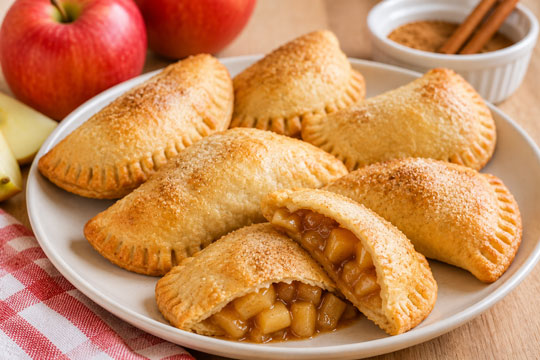 Mini apple pie turnovers