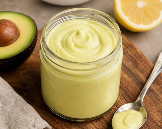 Homemade avocado oil mayonnaise