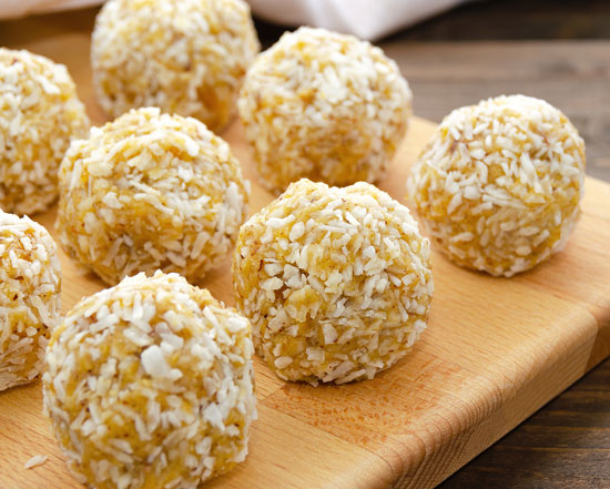 banana peanut butter balls