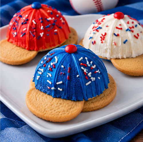 Homemade baseball hat treat