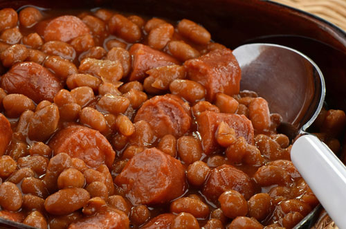 beans and hot dogs