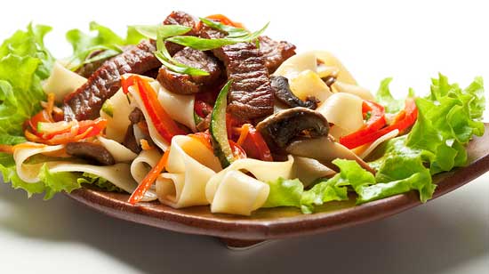 beef and pasta salad