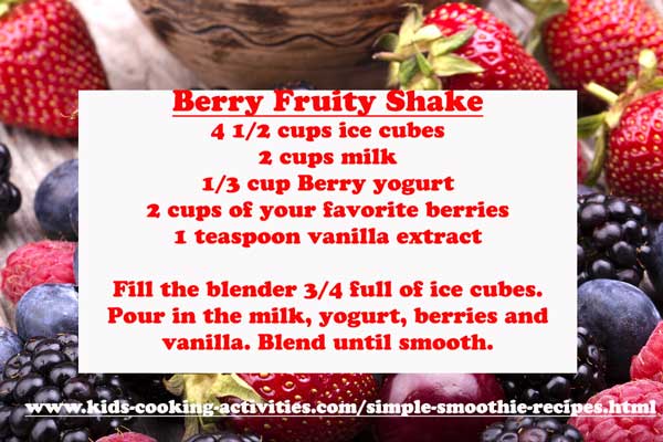 Kids Simple Smoothie Recipes.