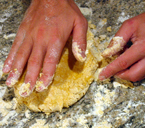 homemade pasta dough ball