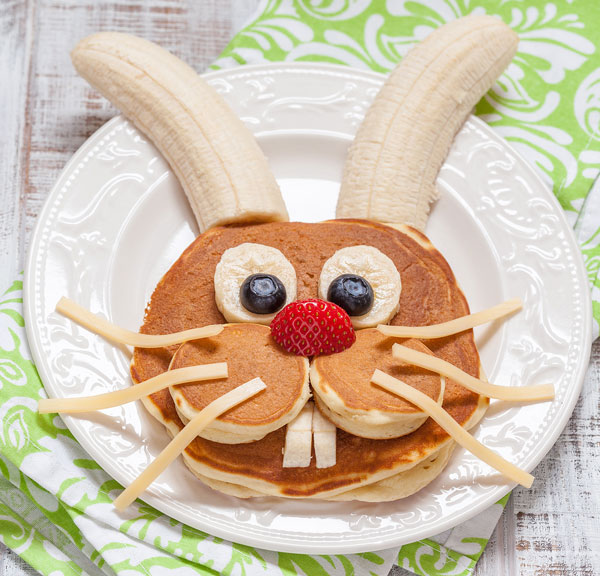 bunny pancakes