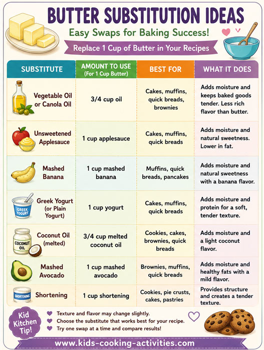 Butter substitution chart
