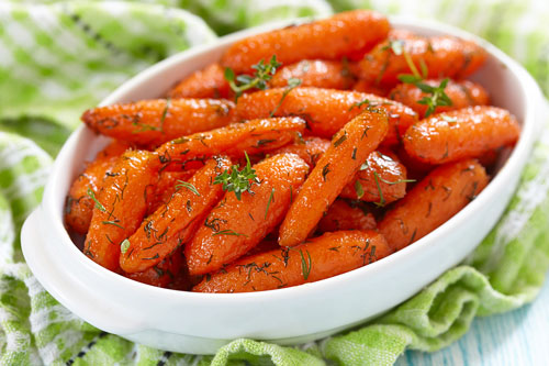 cooked carrots