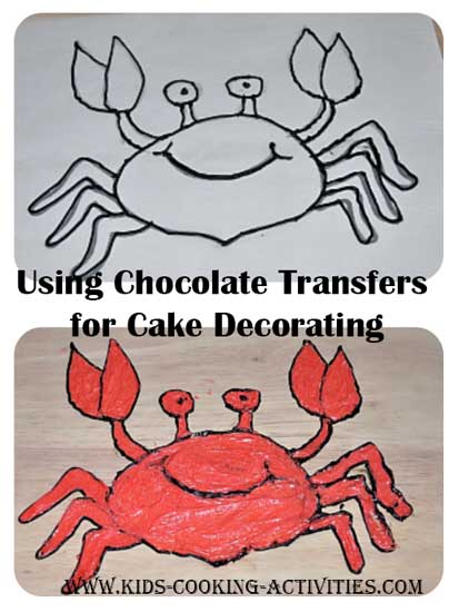 Chocolate transfer designs