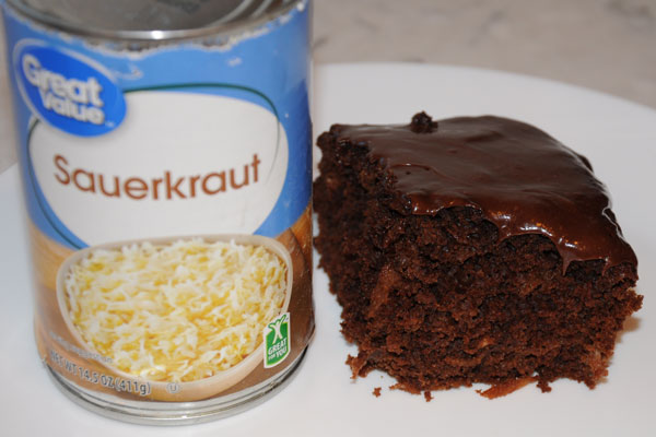 chocolate sauerkraut cake