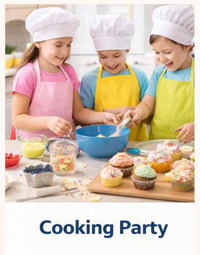 Kids cooking party ideas