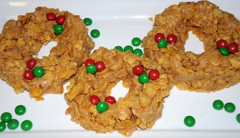 cornflake wreaths