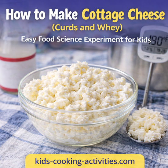 Homemade cottage cheese science experiment