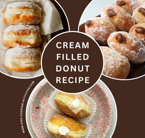 cream filled doughnut