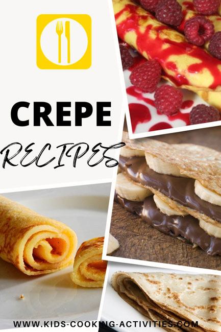 Crepes kids cooking party.