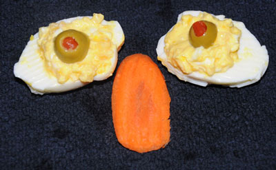 deviled egg eyes