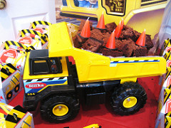 dump truck cake