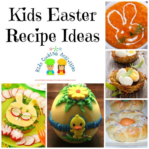 easter kids cooking ideas collage