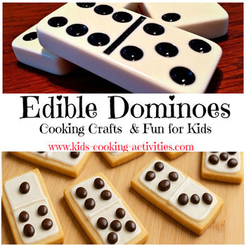 Edible domino cookies