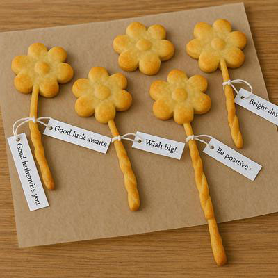 Fortune flower cookies