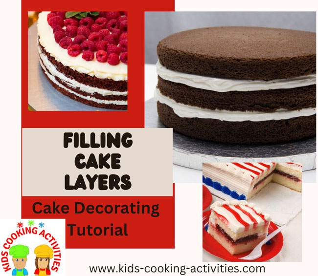 fill layers cake decorating tutorial