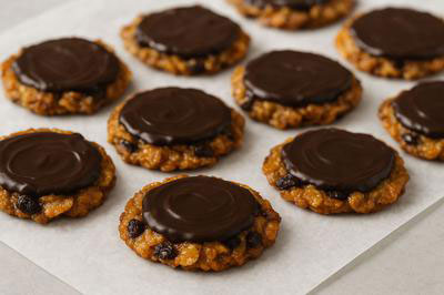 Florentines cookies with chocolate