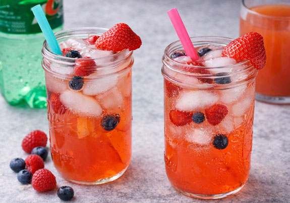 fruit juice spritzer drink - KCA- chgt