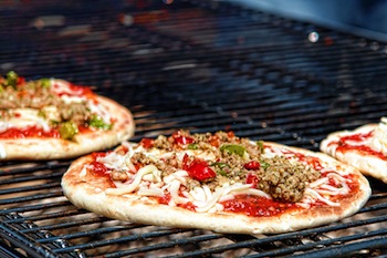 grilled pizza