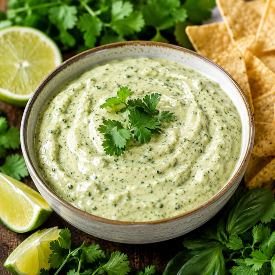 Herb cream sauce