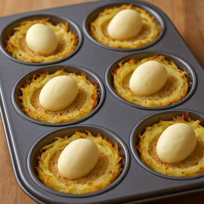 Homemade potato bird's nest recipe-chgt