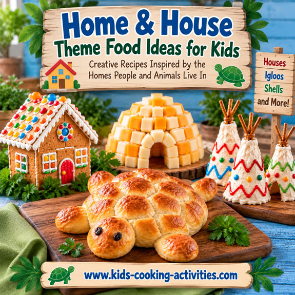 Home and habitat theme food ideas for kids