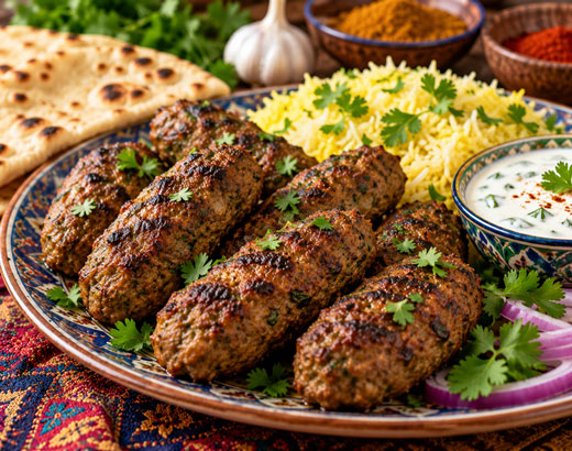 Indian-inspired beef or lamb kofta