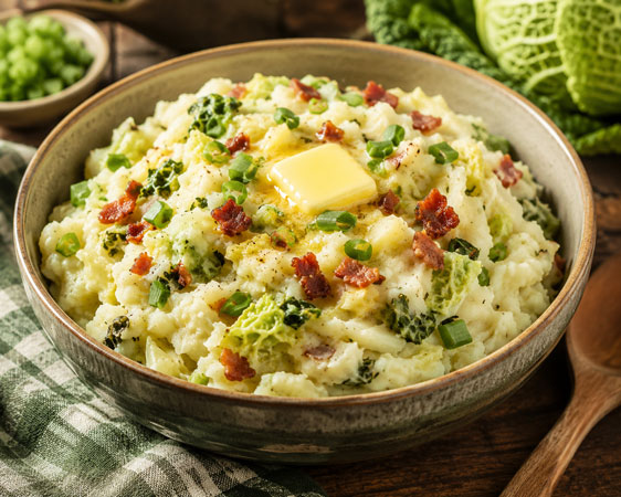 Traditional Irish colcannon
