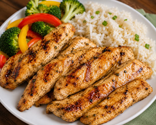Italian dressing chicken strips