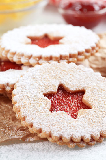 jam wreath cookies