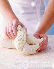 kneading dough for kids cooking lessons making working with dough