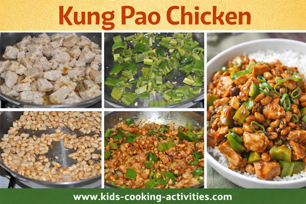 kung pao chicken finished in pan - KCA/chgt