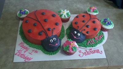 lady bug cake