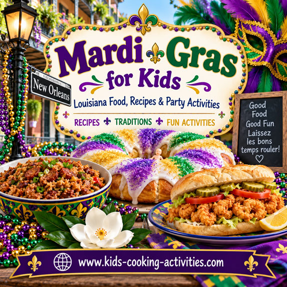 Mardi Gras food and cooking activities for kids