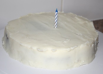 frosted cake