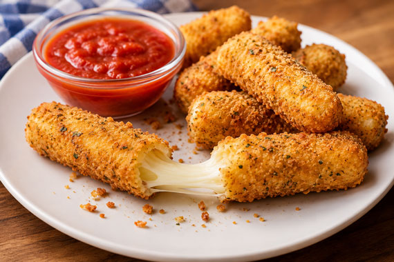 Air fryer mozzarella sticks