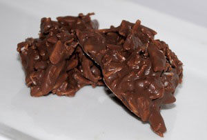 Chocolate peanut butter no bake cookies