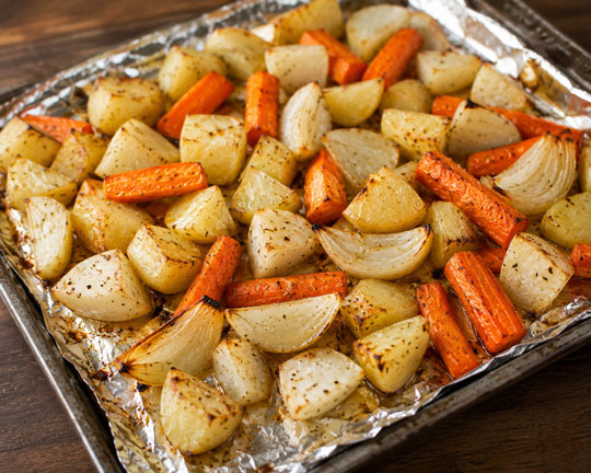 Easy oven roasted vegetables