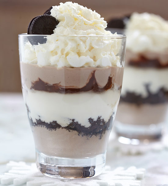 Brownie parfait desserts
