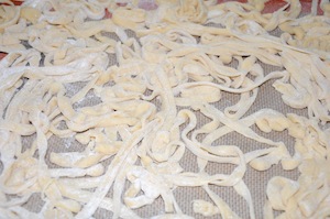 drying pasta