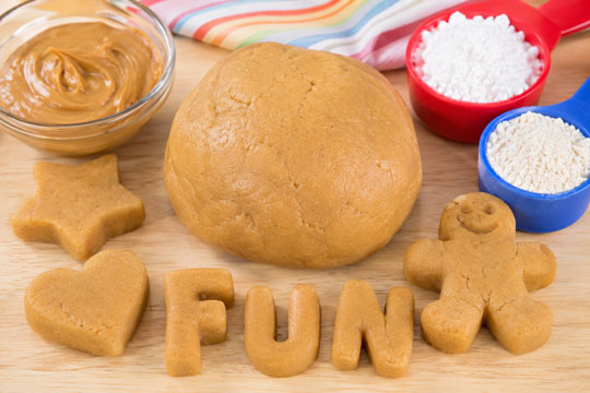 Edible peanut butter dough